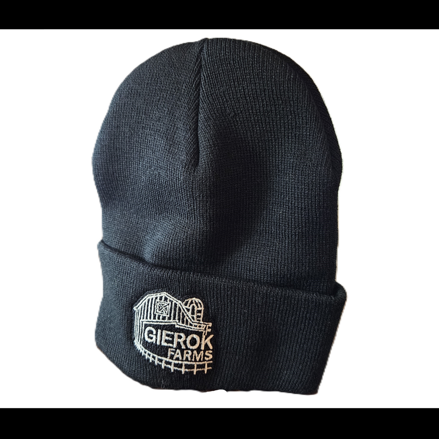 Gierok Farms Black Cuffed Beanie