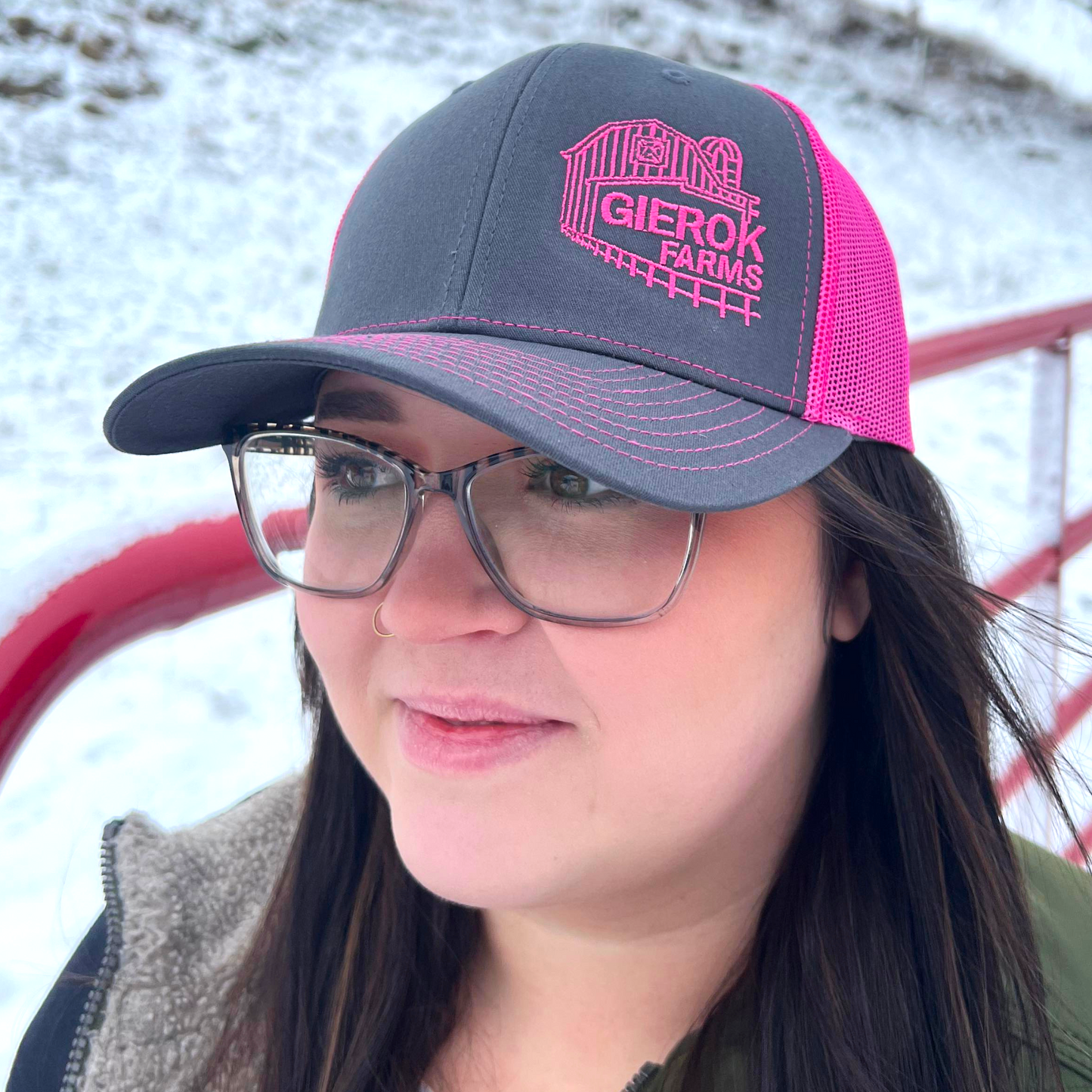 Gierok Farms Pink Logo Hat