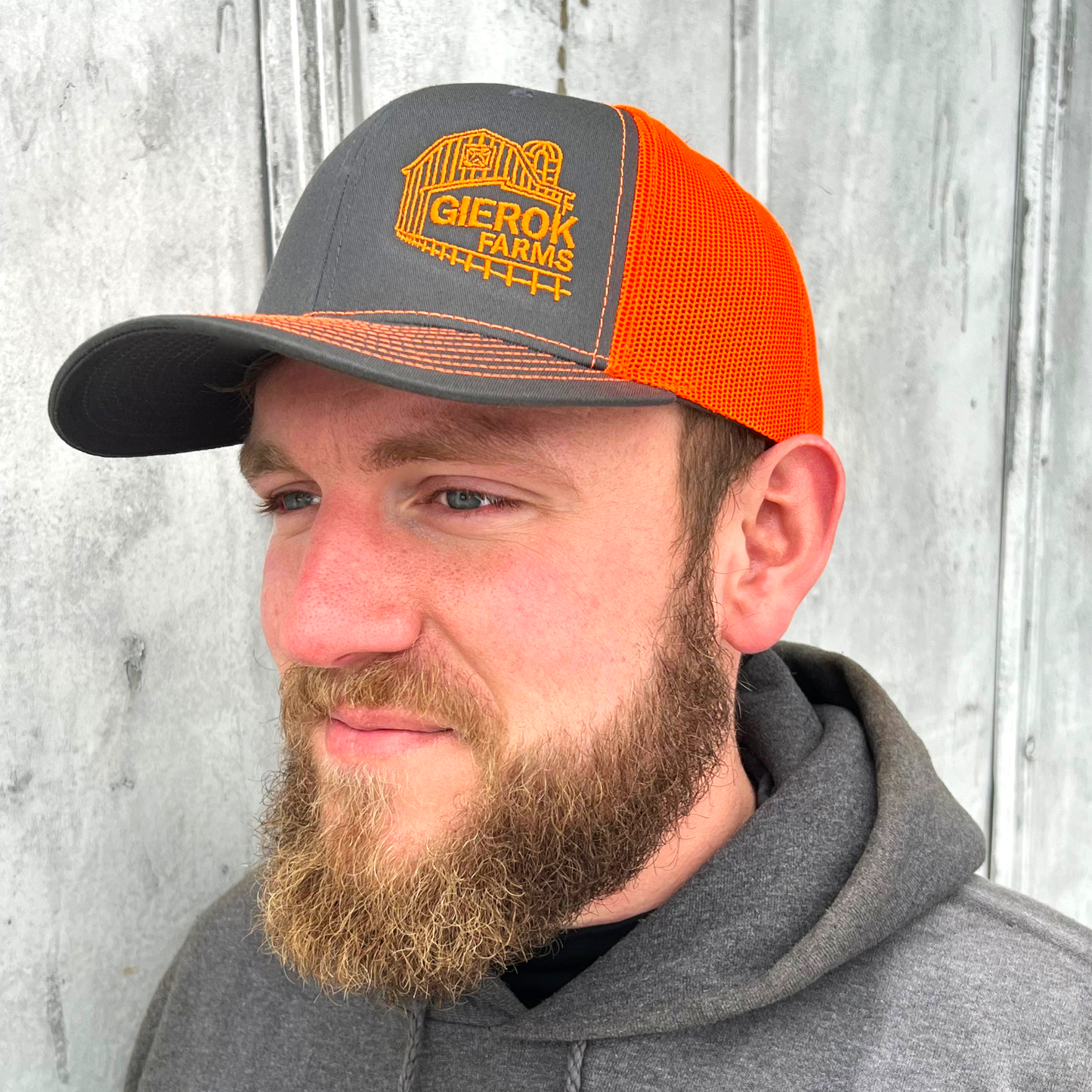 Gierok Farms Orange Logo Hat