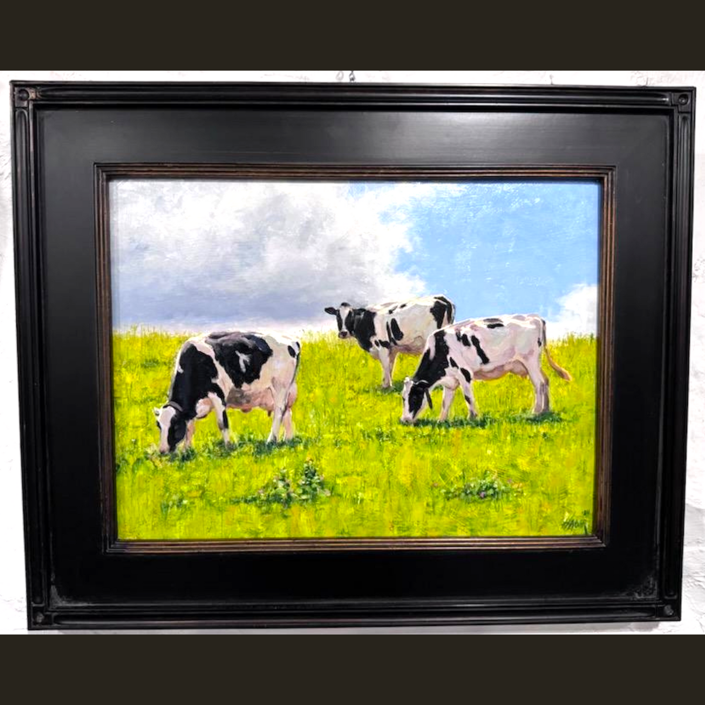 Steep Pasture Oil Painting