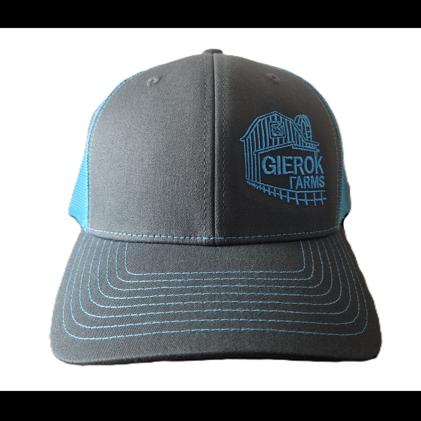 Gierok Farms Neon Blue Logo Hat