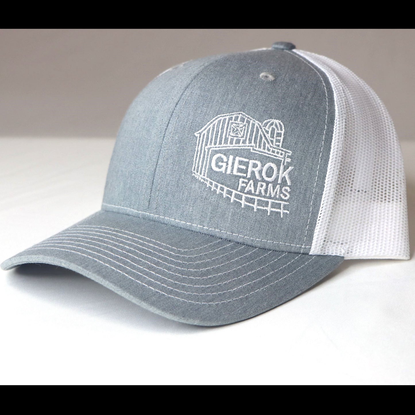 Gierok Farms White Logo Hat