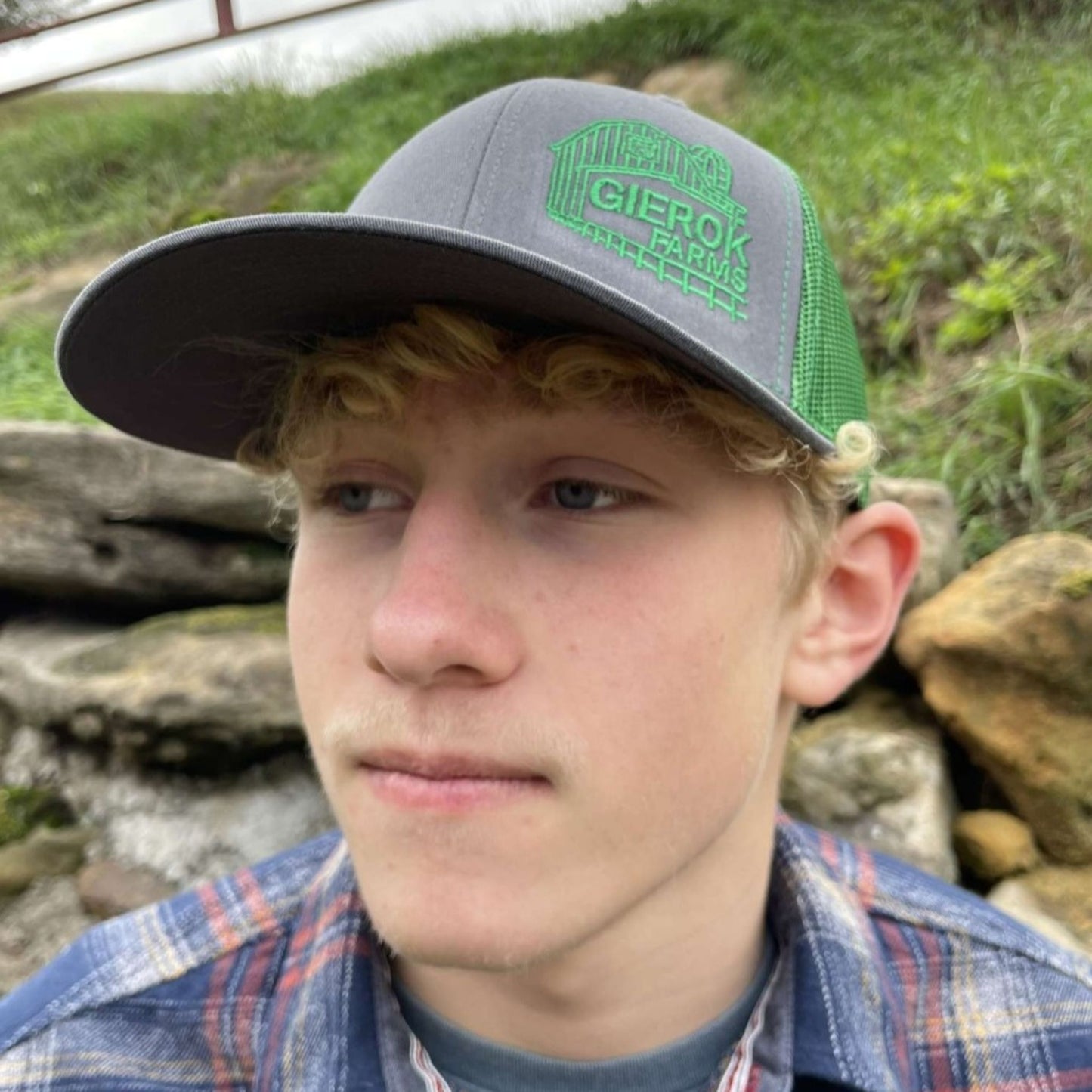 Gierok Farms Green Logo Hat