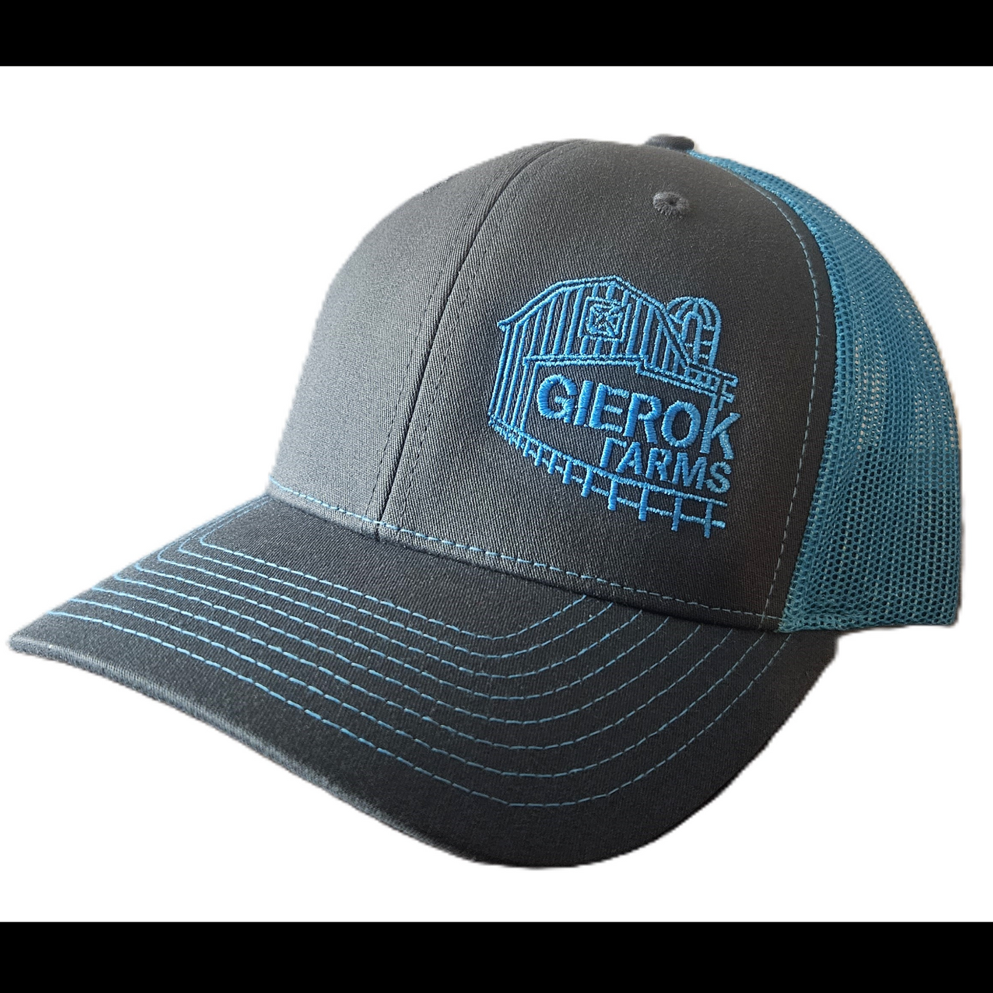 Gierok Farms Neon Blue Logo Hat
