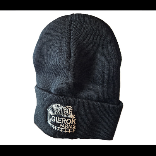Gierok Farms Black Cuffed Beanie
